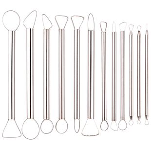 散装工具泥塑刀刮刀油泥陶艺软陶不锈钢陶泥雕塑手办修坯拉坯工具