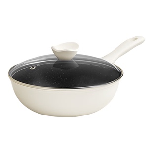 Velosan温仑山月光石不粘锅炒锅28cm煎锅家用平底锅电磁燃气通用