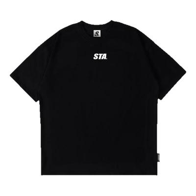 STA美式复古字母印花纯棉短袖T恤
