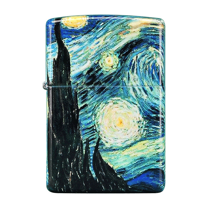 ZIPPO彩印梵高奇妙星夜