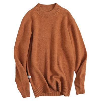 重磅加厚保暖100%纯羊毛毛衣男款