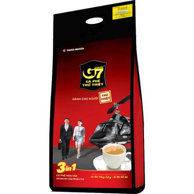 越南进口中原G7咖啡1600g提神三合一速溶咖啡粉冲饮100条*16g
