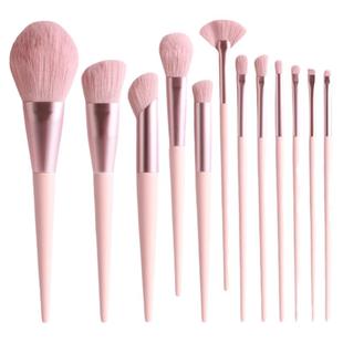 化妆刷排行榜便携式化妆刷化妆套装粉色刷化妆刷全套提亮面部斜角