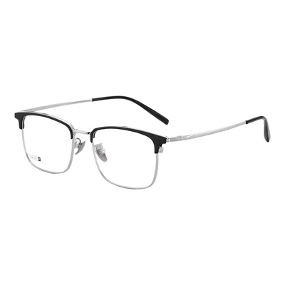 眉线框钛架半框眼镜近视男士镜架