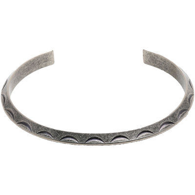 印第安风古着日系雕文钛钢手镯