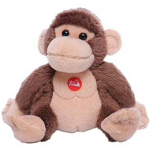 意大利trudi可爱猴子公仔钥匙扣包包挂件毛绒玩具儿童生日礼物