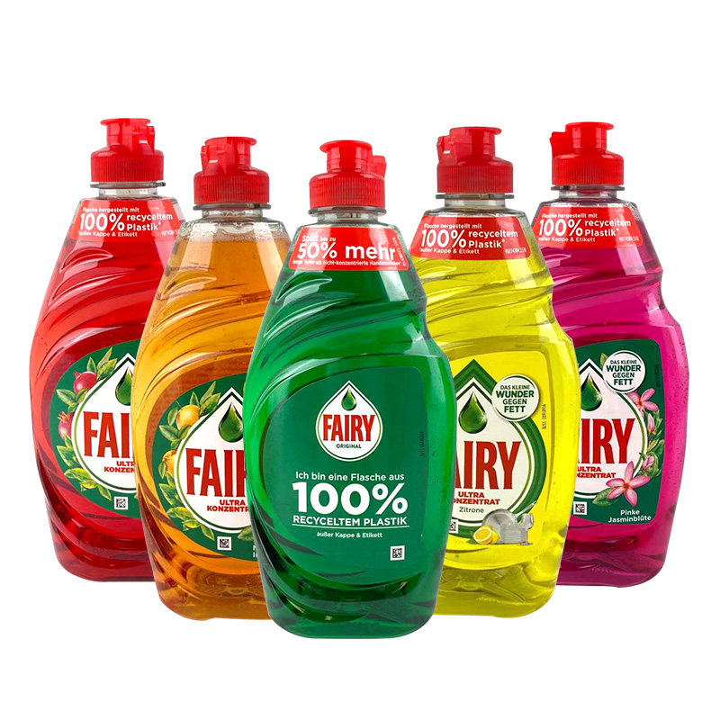 德国进口Fairy餐具浓缩洗洁精 450ml*2瓶 无磷可洗果蔬奶瓶玩具