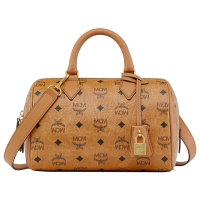 MCM ELLA小号波士顿包通勤手提斜挎包女包保龄球包