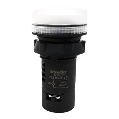 施耐德 XB2BVQ1LC 电源指示灯白色AC380V 安装直径22mm LED信号灯