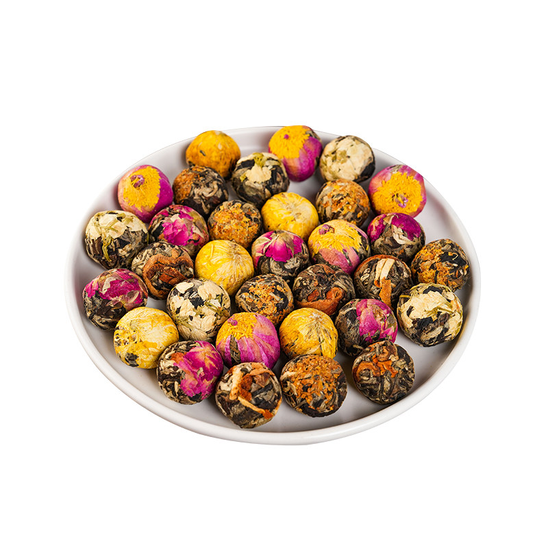 白茶花球工艺龙珠玫瑰花茉莉桂花