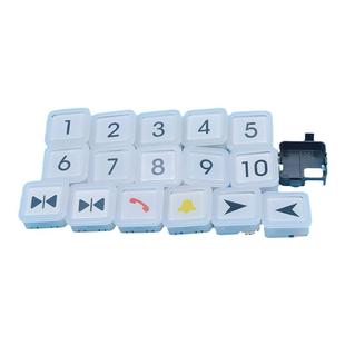 电梯BS34C方形按钮按键外呼白光蓝光 适用西子奥的斯杭州西奥配件