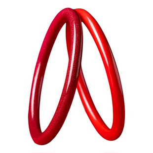 庆祥泰原矿朱砂手镯正品官方旗舰店女款本命年高纯度真品原石镯子