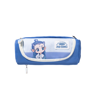 得力哪吒敖丙文具袋女孩版大容量男孩子小学生2026新款动漫周边初中生笔袋高颜值文具盒拉链式哪咤高级不撞款