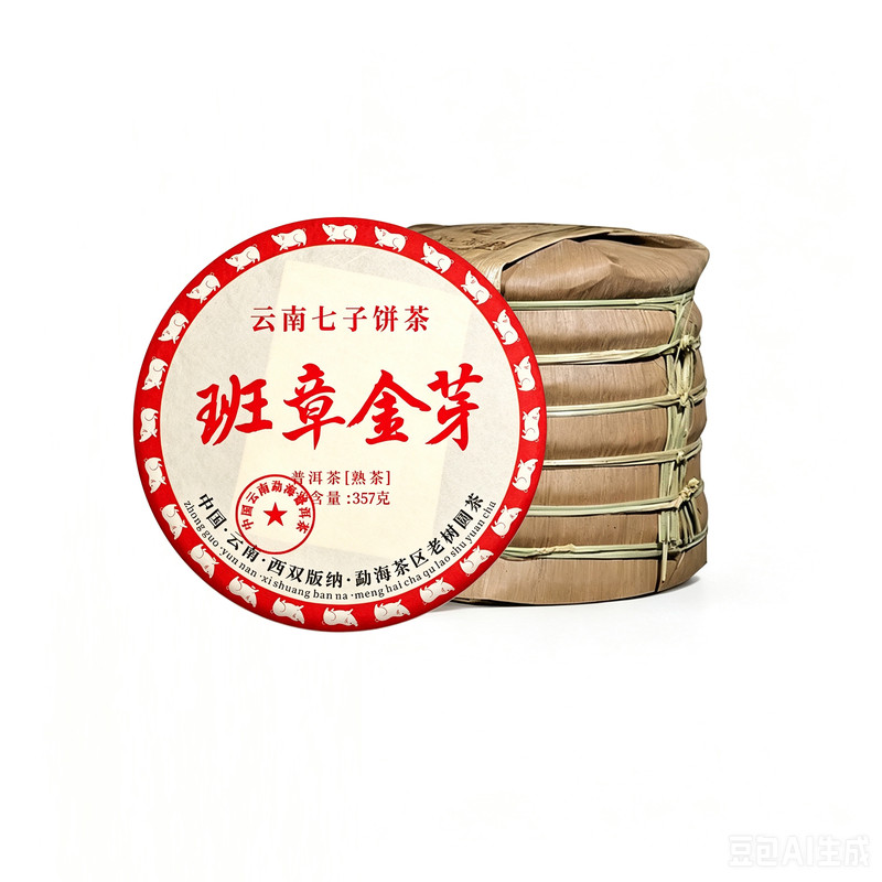 2010年勐海茶区老班章普洱茶熟茶