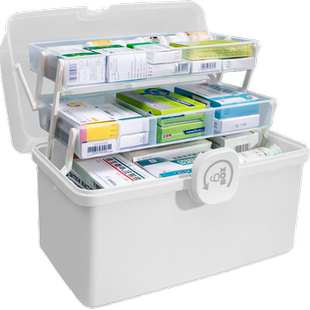 星优大号药箱家庭装大容量医药箱家用药品收纳箱多层药物分类收纳