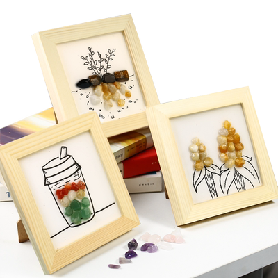 新款创意石子画男女孩生日礼物