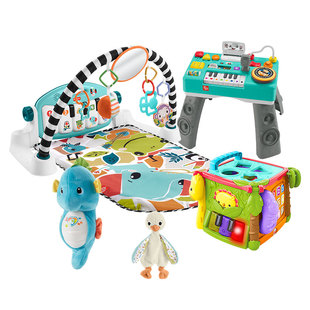 费雪新生儿玩具大礼包婴幼儿音乐哄睡满月生日礼见面礼盒益智启蒙