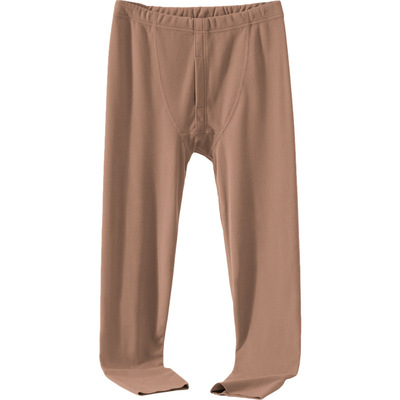 男士秋裤纯白色加厚德绒保暖裤