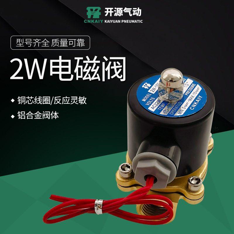 水阀2W160-15铝合金水阀带电磁阀电压模块DC24V节能