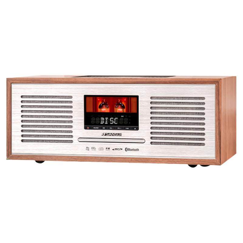 山水HIFI复古高端胆机组合cd音响