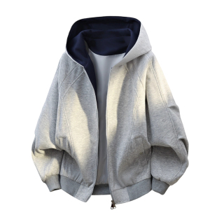 NASA STUSY美式高街2026新款春秋装男款宽松情侣潮牌连帽开衫卫衣