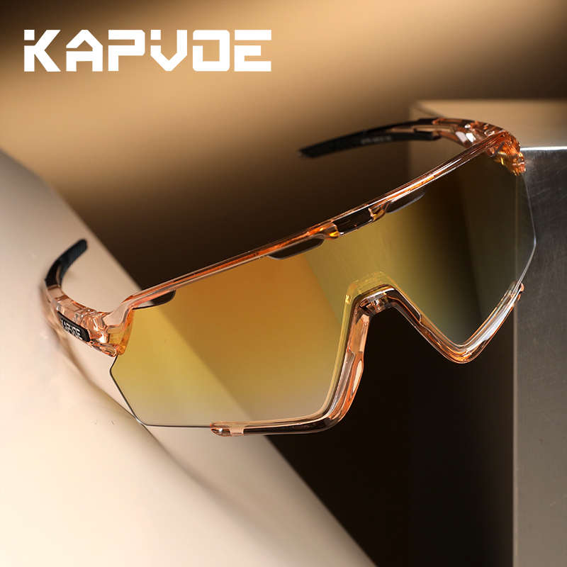 KAPVOE骑行眼镜变色公路车自行车防风日夜两用护目镜女近视专业男