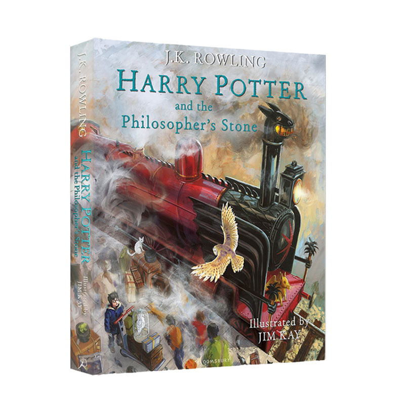 预售【外图原版】英版-彩绘版第一部 哈利波特与魔法石1 精装 Harry potter and the Philosopher's Stone JK罗琳 史诗魔幻小说