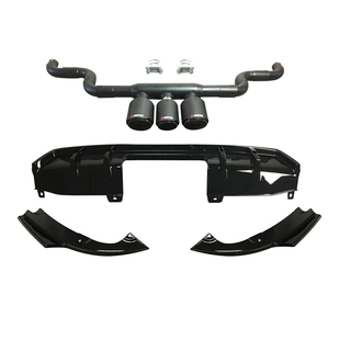 十代思域后扰流板19燃动版中出三出排气改装16-20款后唇尾喉包围