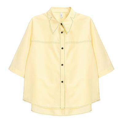 【SANI新品】气质外搭黄色衬衫女