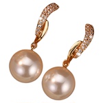 同款深海母贝珍珠耳钉耳坠女珍珠耳环耳饰2026新款爆款无耳洞耳夹