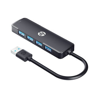HP惠普usb3.0拓展坞鼠标键盘U盘插头多口分线器笔记本电脑多合一hub接口集线器2米延长线typec供电扩展转换器