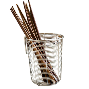 304不锈钢筷子筒壁挂式筷子篓家用新款收纳盒笼桶勺洗碗机沥水架