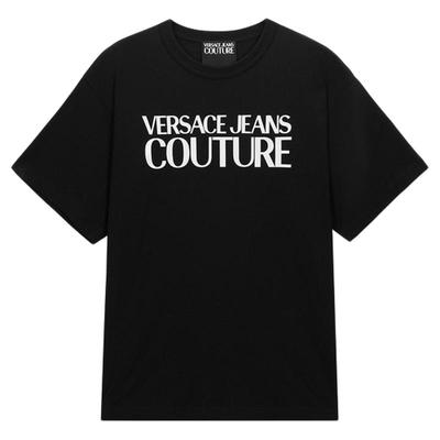 【季末优惠】VERSACE JEANS COUTURE男士字母logoT恤时尚圆领短袖