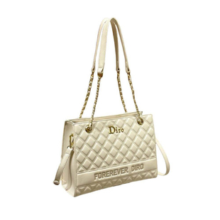 法国2026新款真皮托特包女通勤单肩斜挎包高级感链条包大容量女包