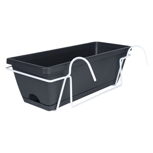 花盆2025新款塑料阳台种菜盆箱种菜神器简约长方形挂式长条花盆槽