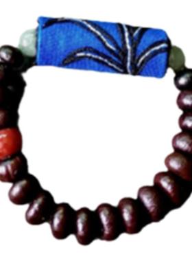 老绣菩提南红翡翠手串