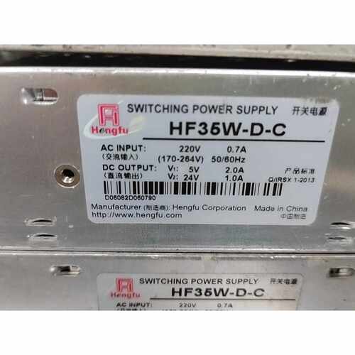询价开关电源衡孚HF35W-D-C 5V2A 24V1A，成色如