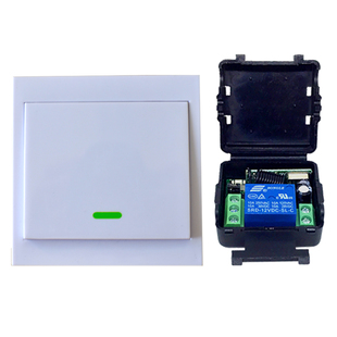 5-24V无线单路遥控远程模块门禁开关按钮随意贴面板无线控制器12V