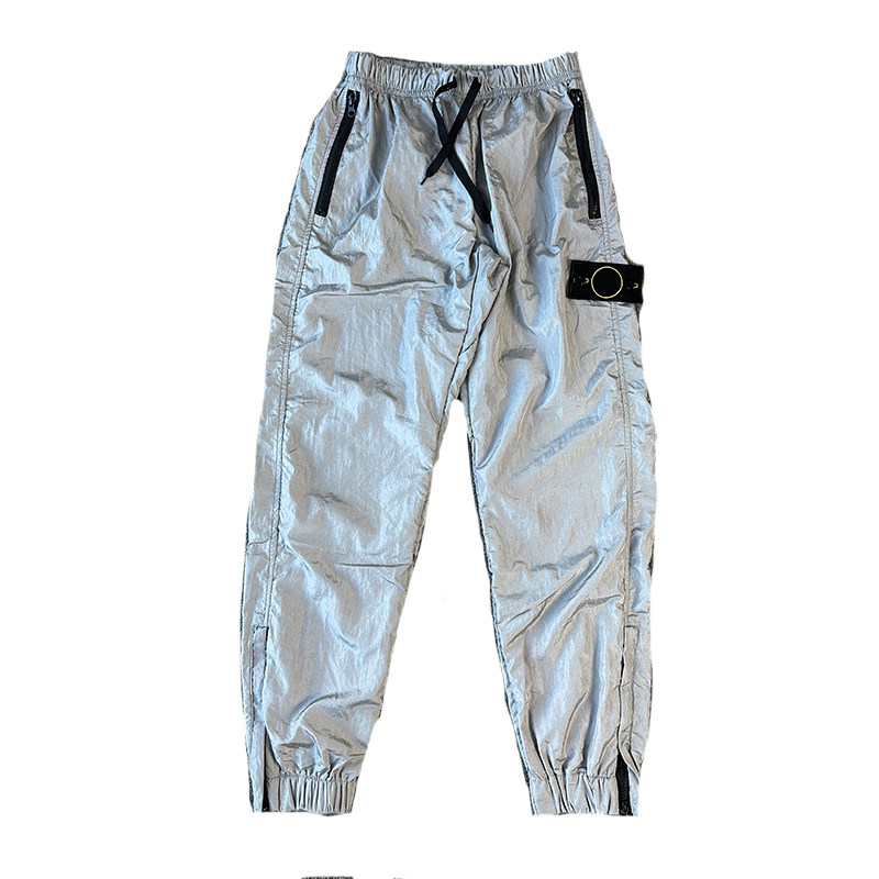 石头Bpstone自主18FW Metal Nylon 金属尼龙拉链反光工装束脚裤