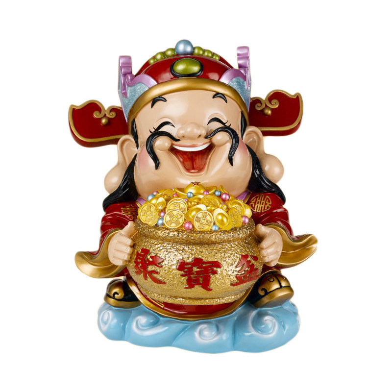 财神爷摆件客厅招财进宝财源广进五路财神家用装饰品店铺开业礼品