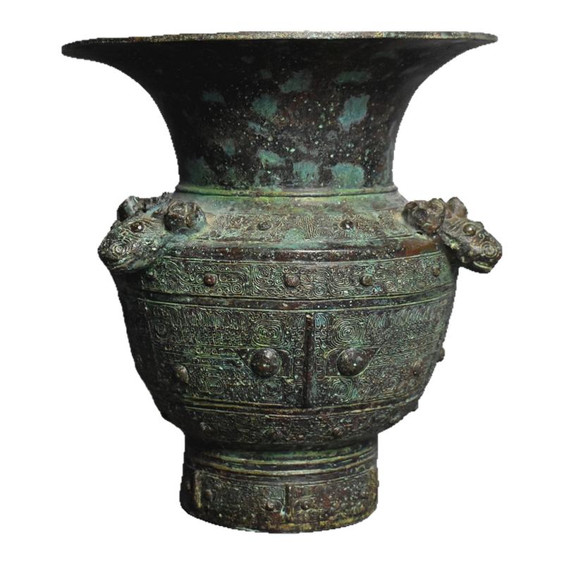 仿古青铜器三羊尊铜樽储酒器