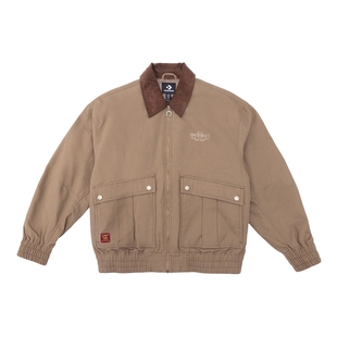 匡威男子棉服马年起飞新品新年专属拉链头刺绣翻领夹克MCJ394-GC5