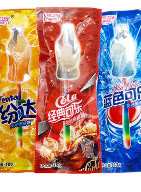 可乐味荧光棒棒糖批发