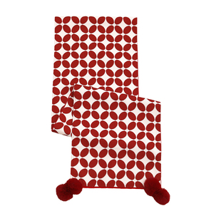 新年桌旗红色高级感长方形布置电视柜盖布节日高级氛围感茶几盖布