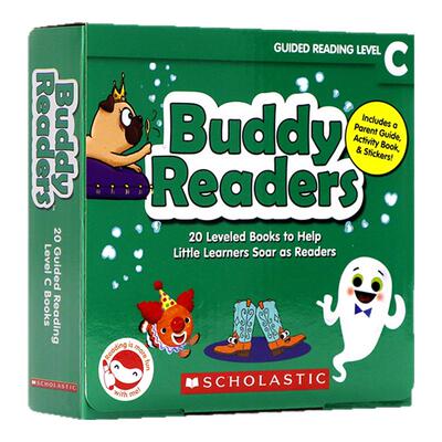 学乐点读版巴蒂小读者C20册 英文原版绘本 Buddy Readers C 英语启蒙小分级英语启蒙必读书 赠音频导读课高频词好搭档趣味性故事