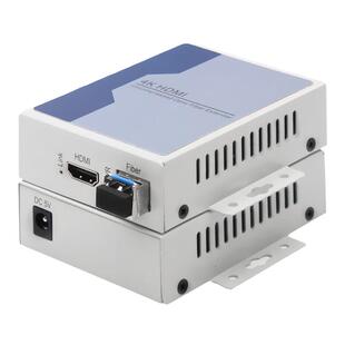 巢客 4KHDMI音视频光端机带LC光模块10G万兆光纤延长器4K实时非压缩HDMI高清光端机分辨率3840*2160p