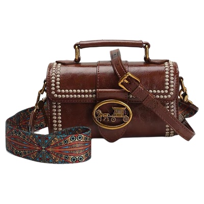 MACKJASIOSE宽肩带马车单肩包包