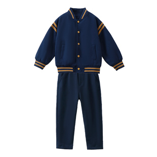 英伦学院风小学生校服套装棒球服新毛衣马甲儿童演出班服幼儿园服
