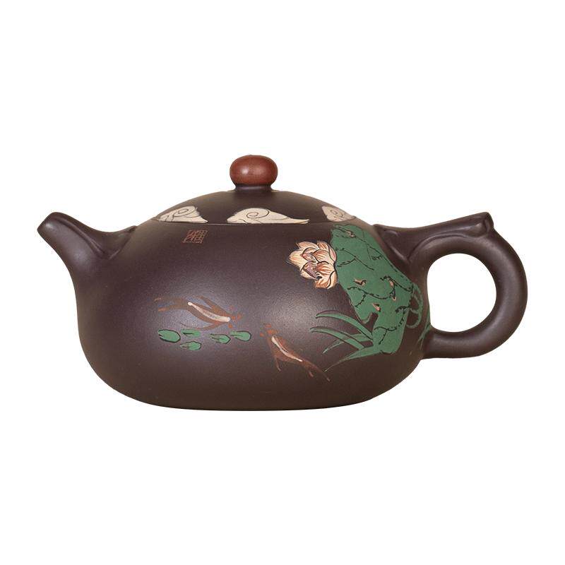 名壶秋月紫砂壶宜兴纯全手工名家紫泥西施悟道茶具泡茶壶套装