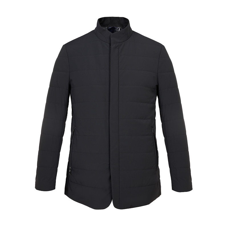 JODOLL乔顿男商务休闲羽绒服舒适白鸭绒立领简约百搭保暖毛皮服装